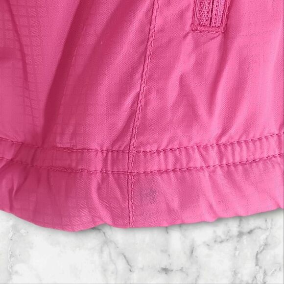 THE NORTH FACE Women's Pink Hooded Full Zip 100% Nylon Jacket Small Petite - Picture 8 of 11